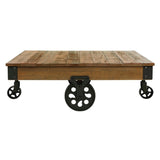 Factory Rustic Brown Cocktail Table from Homelegance - Luna Furniture