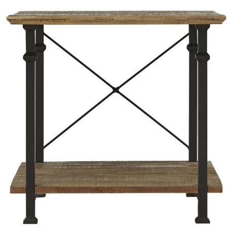 Factory Rustic Poplar End Table from Homelegance - Luna Furniture