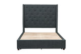 Fairborn Gray Full Upholstered Platform Bed from Homelegance - Luna Furniture
