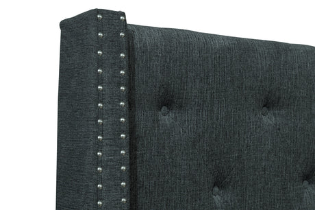 Fairborn Gray Queen Upholstered Platform Bed from Homelegance - Luna Furniture