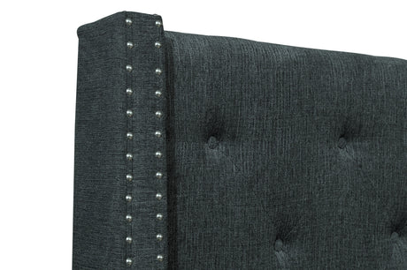 Fairborn Gray Queen Upholstered Storage Platform Bed from Homelegance - Luna Furniture