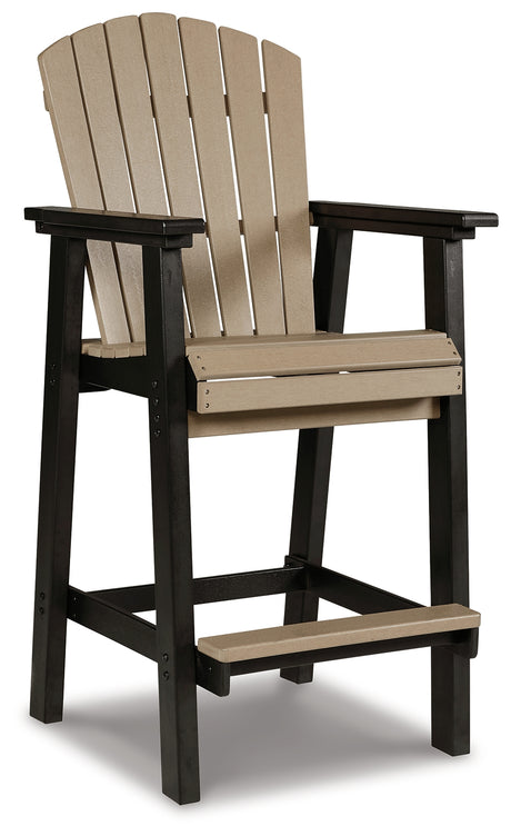 Fairen Trail Black/Driftwood Barstool from Ashley - Luna Furniture