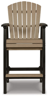 Fairen Trail Black/Driftwood Barstool from Ashley - Luna Furniture