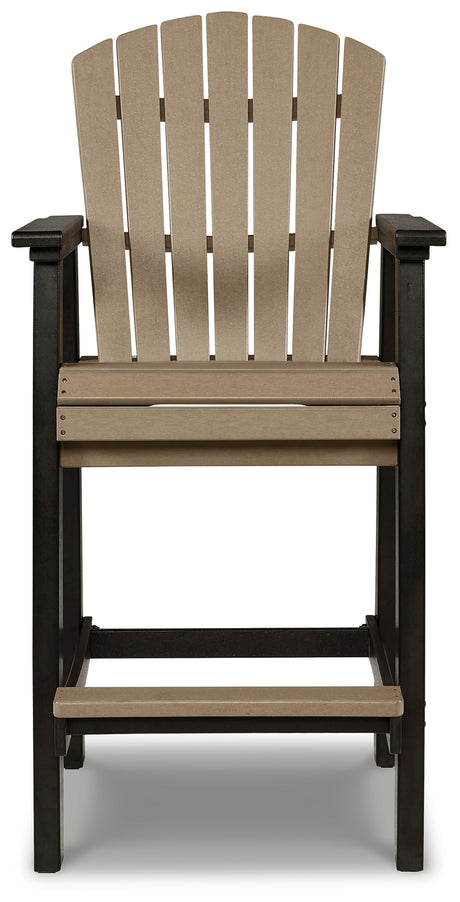 Fairen Trail Black/Driftwood Barstool from Ashley - Luna Furniture