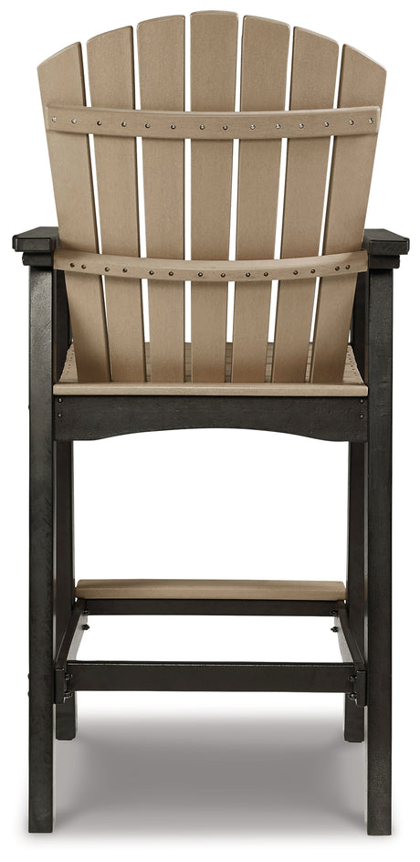 Fairen Trail Black/Driftwood Barstool from Ashley - Luna Furniture