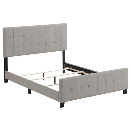Fairfield Beige Upholstered Eastern King Panel Bed from Coaster - Luna Furniture