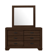 Farrow Chocolate Bedroom Mirror (Mirror Only) from Crown Mark - Luna Furniture