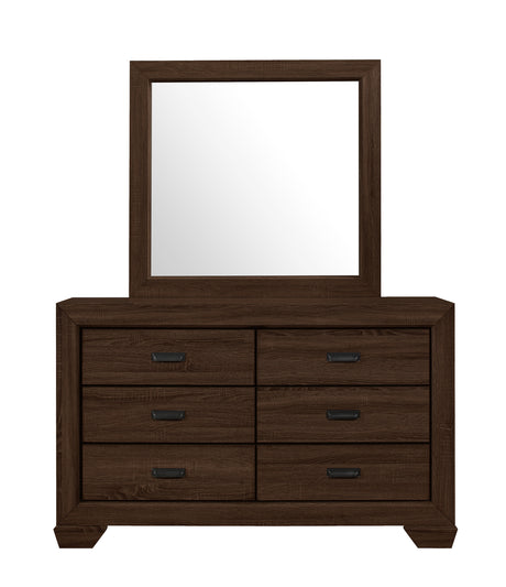 Farrow Chocolate Bedroom Mirror (Mirror Only) from Crown Mark - Luna Furniture