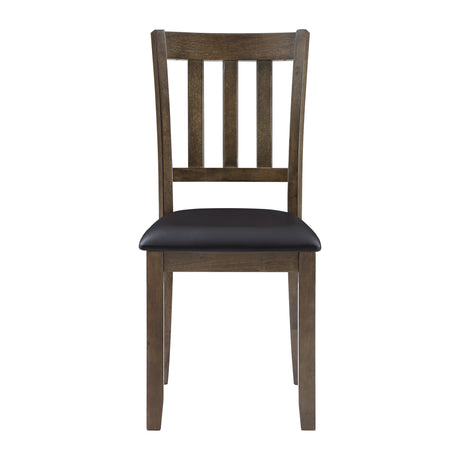 Faust Charcoal Brown 5-Piece Dining Set from Homelegance - Luna Furniture