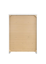 Jeremaine Glossy White Bedroom Set with Plank Headboard from Coaster - Luna Furniture