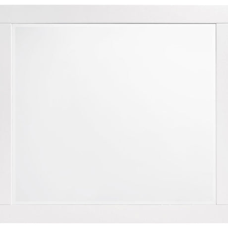 Felicity Glossy White 5-Piece Full Bedroom Set with LED Headboard and Mirror from Coaster - Luna Furniture