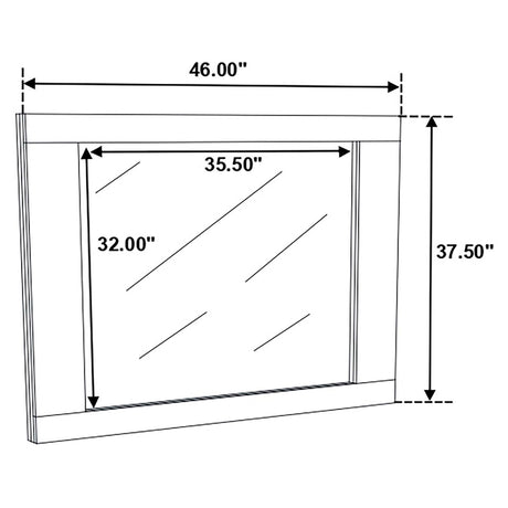 Felicity Glossy White 5-Piece Full Bedroom Set with LED Headboard and Mirror from Coaster - Luna Furniture