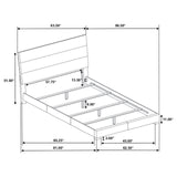 Felicity Glossy White 5-Piece Queen Bedroom Set from Coaster - Luna Furniture