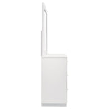 Felicity Glossy White 6-Drawer Dresser with Mirror from Coaster - Luna Furniture