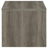 Felix Gray Driftwood 1-Drawer Square Engineered Wood End Table from Coaster - Luna Furniture