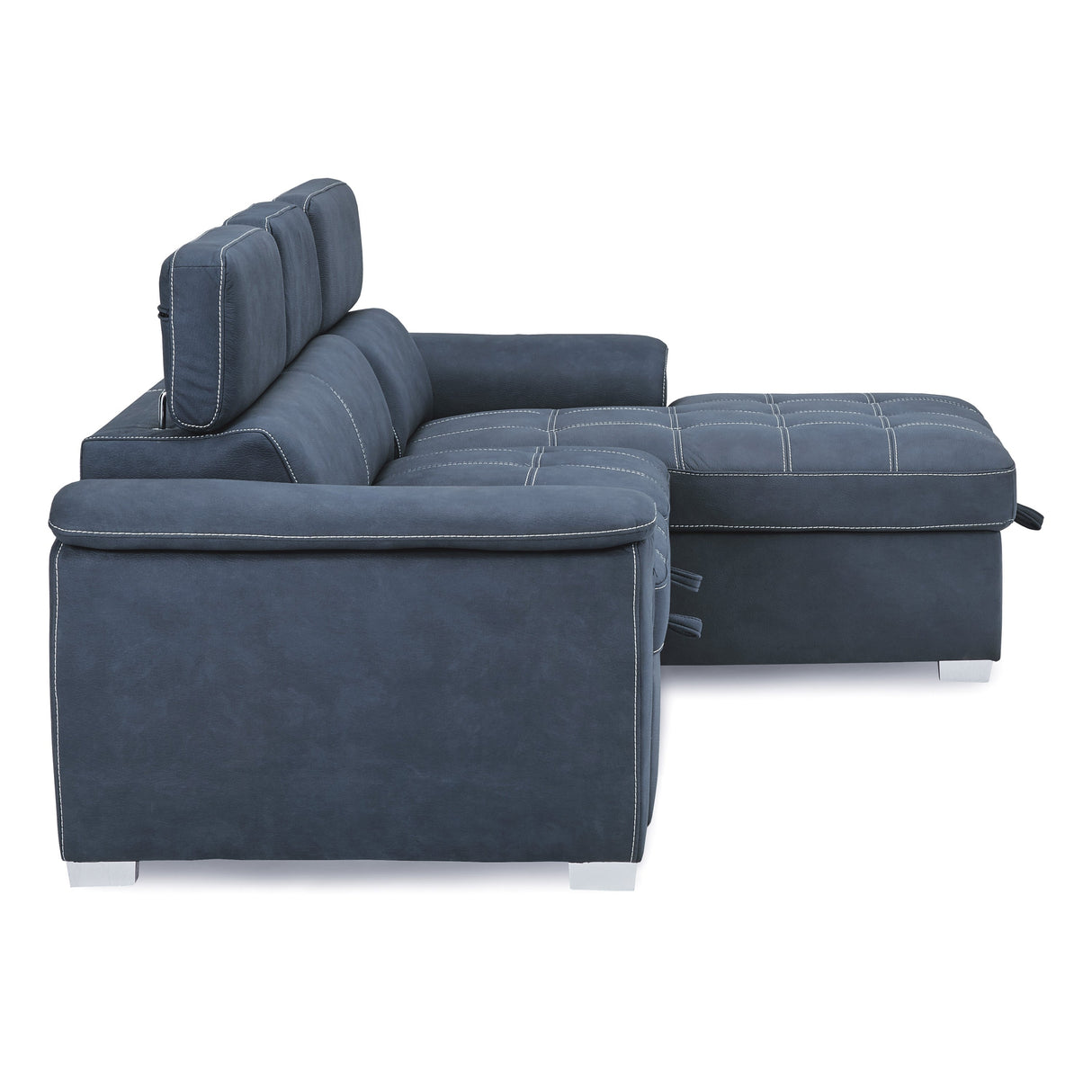 Ferriday Blue Storage Sleeper Sectional from Homelegance - Luna Furniture