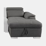 Ferriday Gray Storage Sleeper Sectional from Homelegance - Luna Furniture