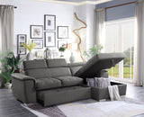 Ferriday Gray Storage Sleeper Sectional from Homelegance - Luna Furniture