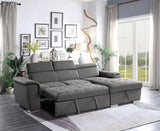 Ferriday Gray Storage Sleeper Sectional from Homelegance - Luna Furniture