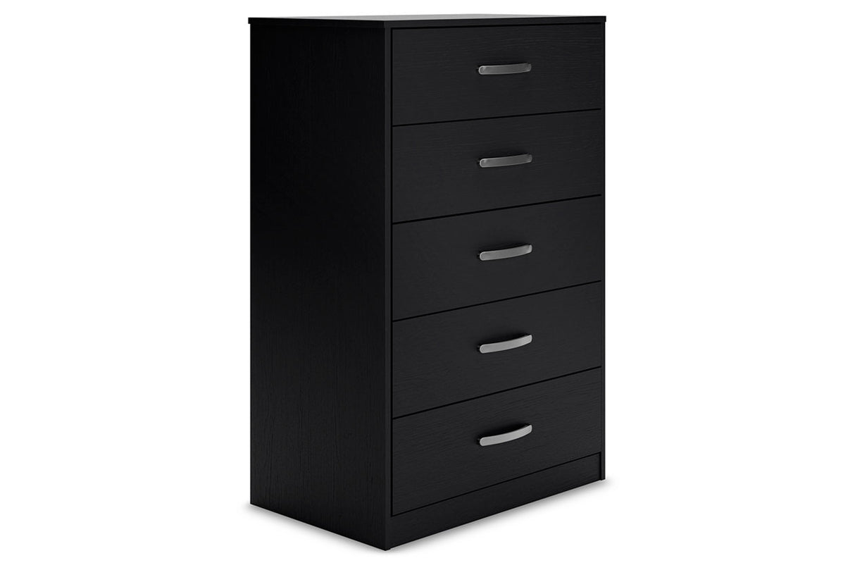 Finch Black Chest of Drawers from Ashley - Luna Furniture
