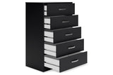 Finch Black Chest of Drawers from Ashley - Luna Furniture