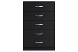 Finch Black Chest of Drawers from Ashley - Luna Furniture