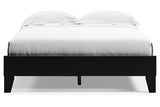 Finch Black Queen Platform Base Bed from Ashley - Luna Furniture