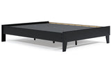 Finch Black Queen Platform Base Bed from Ashley - Luna Furniture