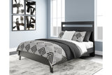 Finch Black Queen Platform Bed from Ashley - Luna Furniture