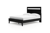 Finch Black Queen Platform Bed from Ashley - Luna Furniture