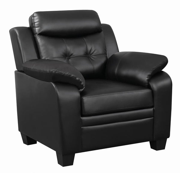 Finley Black Tufted Upholstered Chair