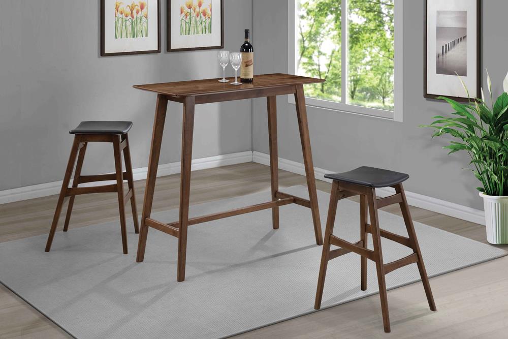 Finnick Walnut Rectangular Bar Table from Coaster - Luna Furniture