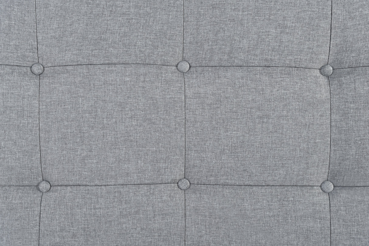 Florence Gray Full Upholstered Bed from Crown Mark - Luna Furniture