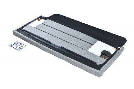 Florence Gray Queen Upholstered Bed from Crown Mark - Luna Furniture