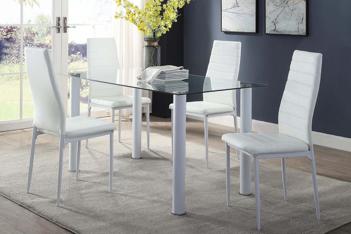 Florian White Dining Set from Homelegance - Luna Furniture