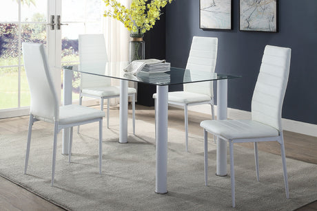 Florian White Dining Set from Homelegance - Luna Furniture