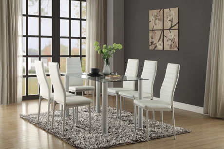 Florian White Dining Set from Homelegance - Luna Furniture