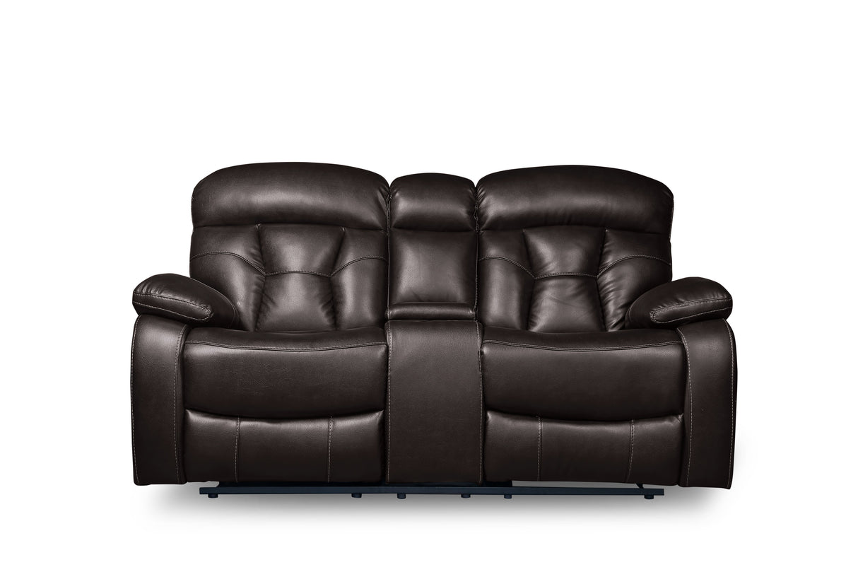 Floyd Brown Power Double Reclining Loveseat from Homelegance - Luna Furniture