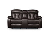 Floyd Brown Power Double Reclining Loveseat from Homelegance - Luna Furniture
