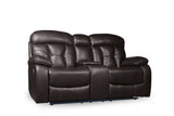 Floyd Brown Power Double Reclining Loveseat from Homelegance - Luna Furniture