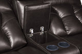 Floyd Brown Power Double Reclining Loveseat from Homelegance - Luna Furniture