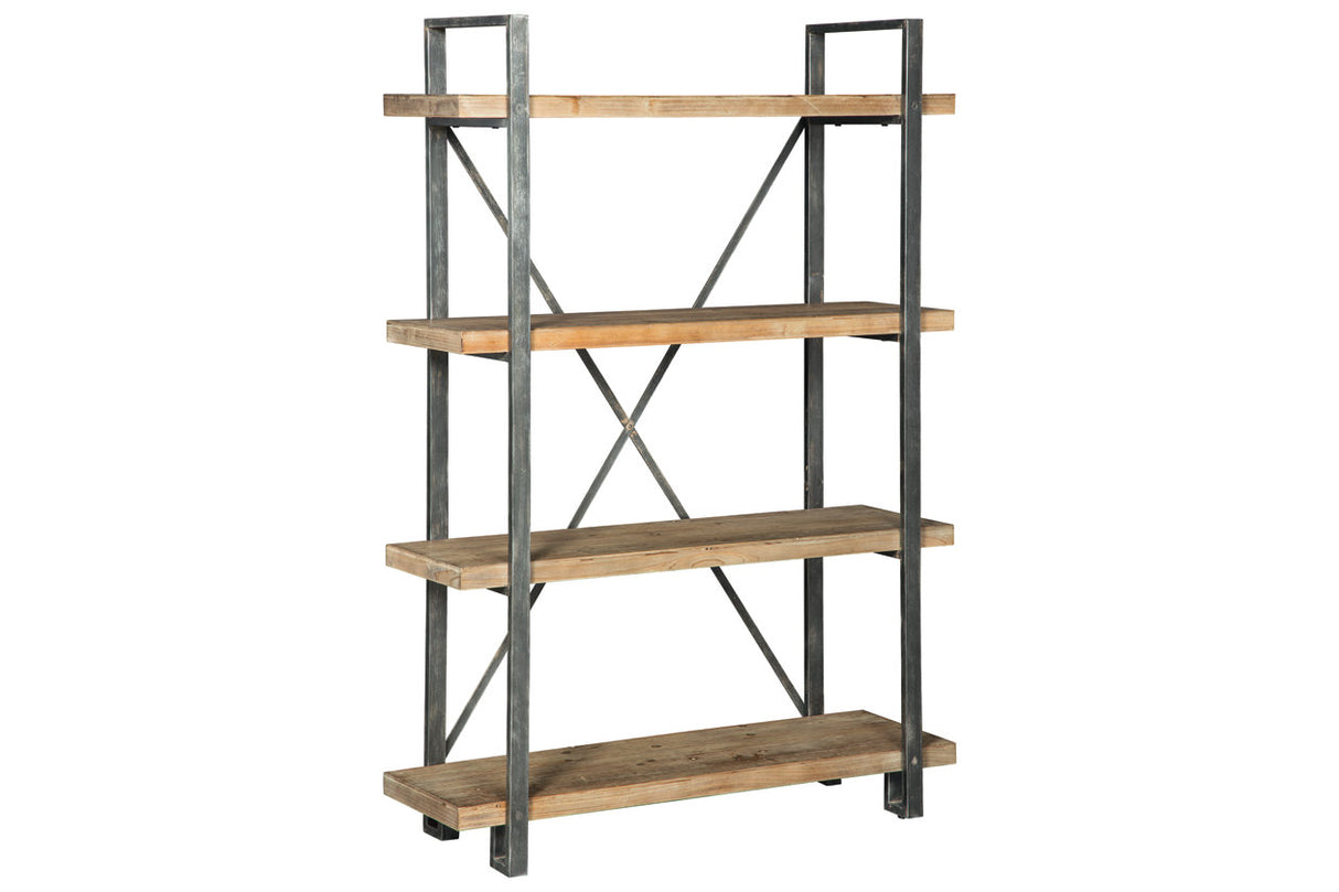 Forestmin Brown/Black Bookcase from Ashley - Luna Furniture