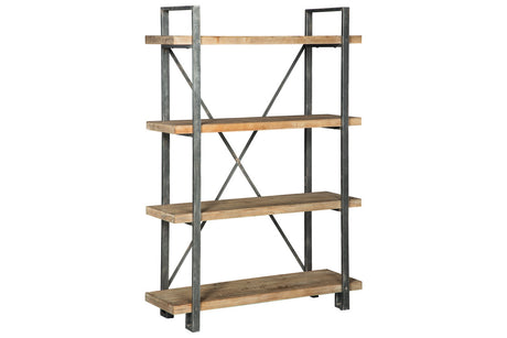 Forestmin Brown/Black Bookcase from Ashley - Luna Furniture