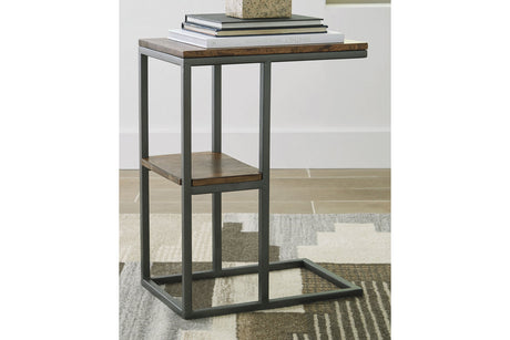 Forestmin Natural/Black Accent Table from Ashley - Luna Furniture