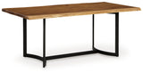 Fortmaine Brown/Black Dining Table from Ashley - Luna Furniture