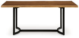 Fortmaine Brown/Black Dining Table from Ashley - Luna Furniture