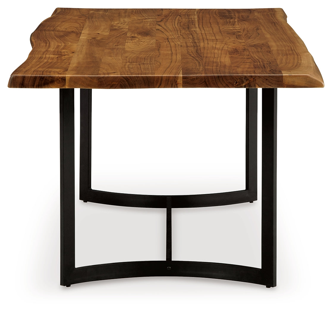 Fortmaine Brown/Black Dining Table from Ashley - Luna Furniture
