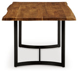 Fortmaine Brown/Black Dining Table from Ashley - Luna Furniture