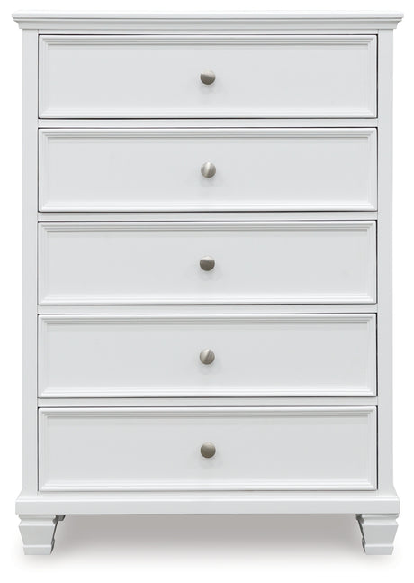 Fortman White Chest of Drawers from Ashley - Luna Furniture