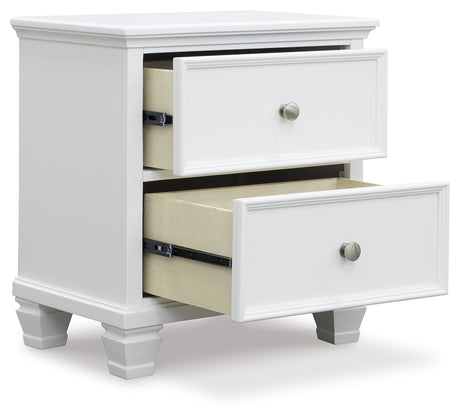 Fortman White Nightstand from Ashley - Luna Furniture